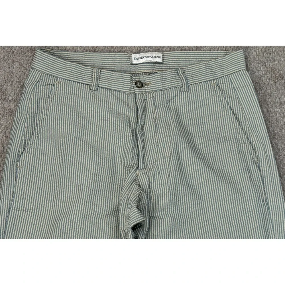 Emporio‎ Armani Men's Vintage Striped Slash Pockets Casual Pants Size 36